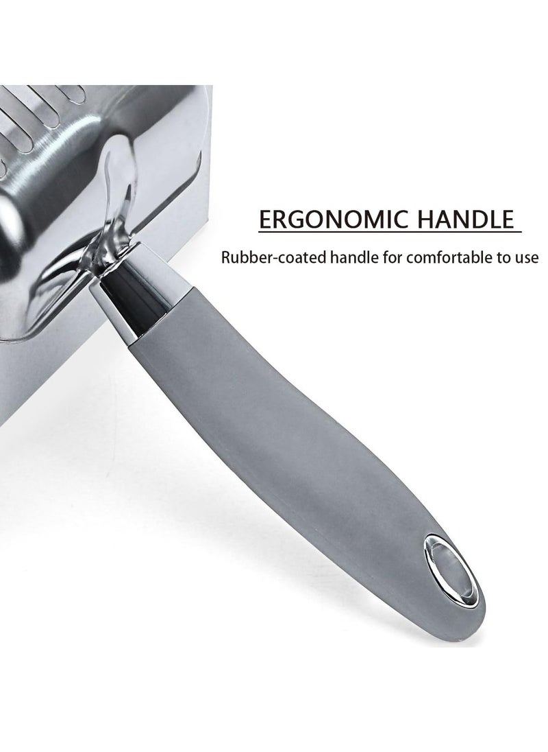 Excefore - Stainless Steel Cat Litter Scoop, Durable and Heavy Duty Kitty Litter Scoop, Comfy Sifting, Lifter, for Kitty Litter Box - Image 1
