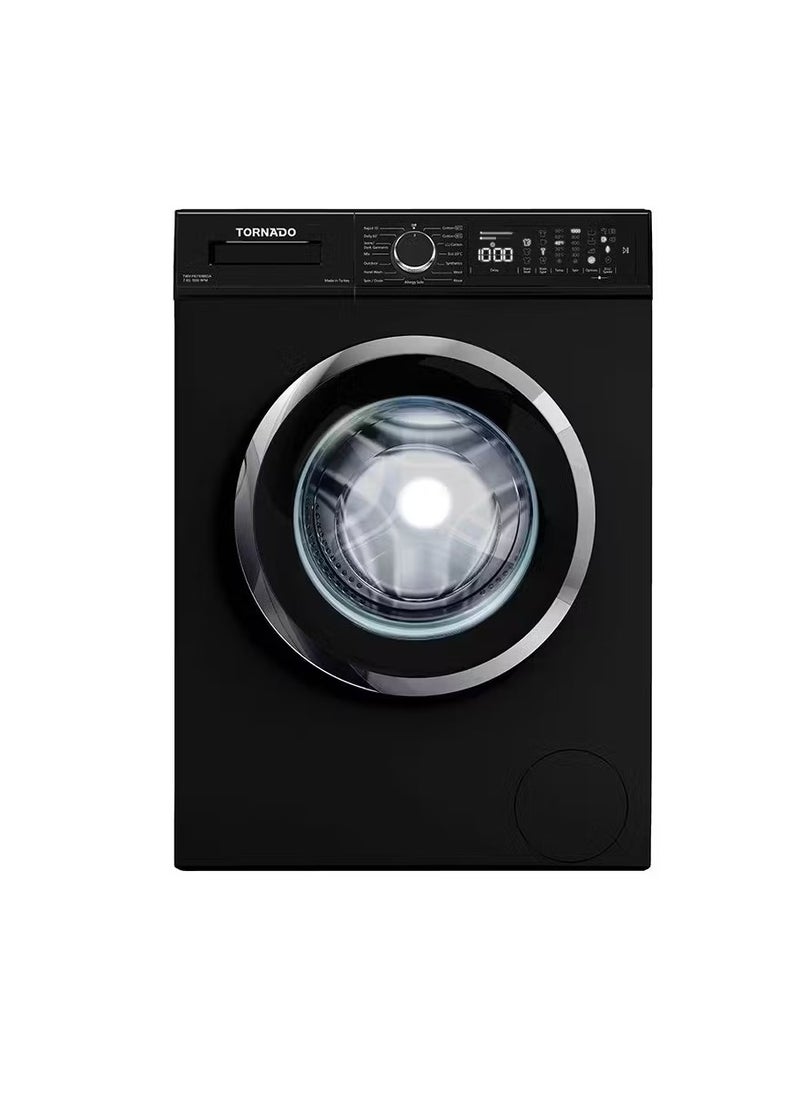 TORNADO TORNADO Washing Machine Fully Automatic 7 Kg, Black TWV-FN710BKOA 