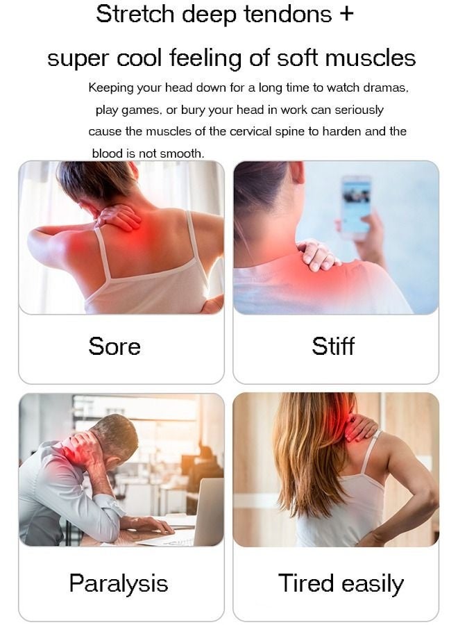 Bukela Smart Neck Massager with Heat, Cordless Massage for Neck, Electric Pulse Massager for Pain Relief with 8 heads 9 Levels, Lightweight for Office, Home, Travel - Image 3