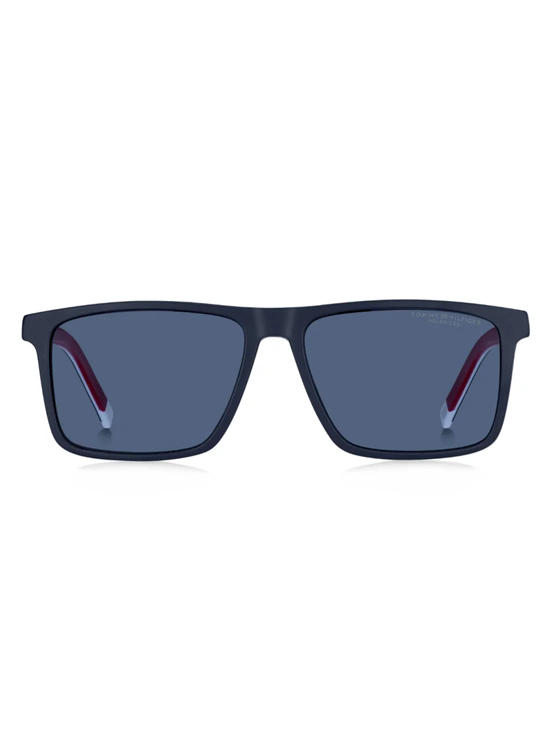 TOMMY HILFIGER Men's UV Protection Sunglasses Th 2086/Cs Blue 41.2 - Lens Size: 56 Mm