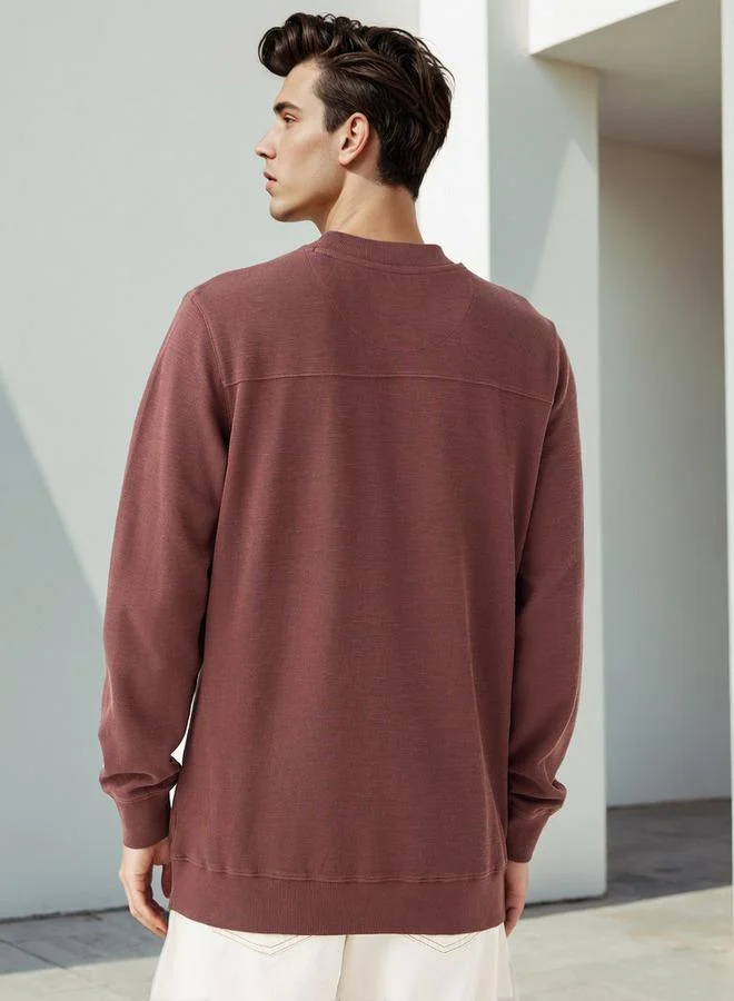 Lee Cooper  Lee Cooper Textured Sweatshirt for Men | Best Price UAE