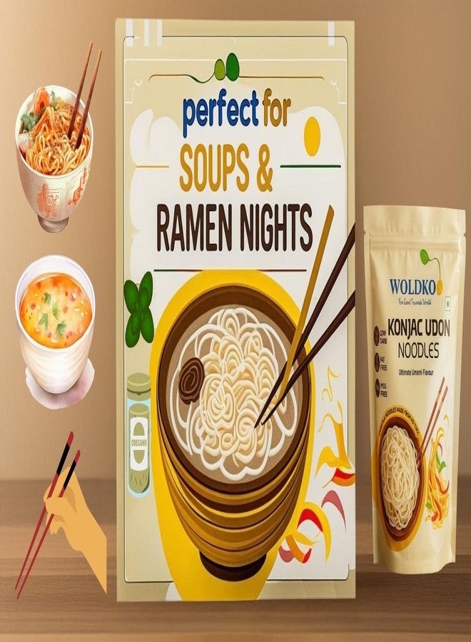 WOLDKO Shirataki Konjac Udon Noodles 270G each, Low Calorie, Vegan & Gluten Free, low carb, fat free, Keto Friendly (Pack of 3) - Image 3