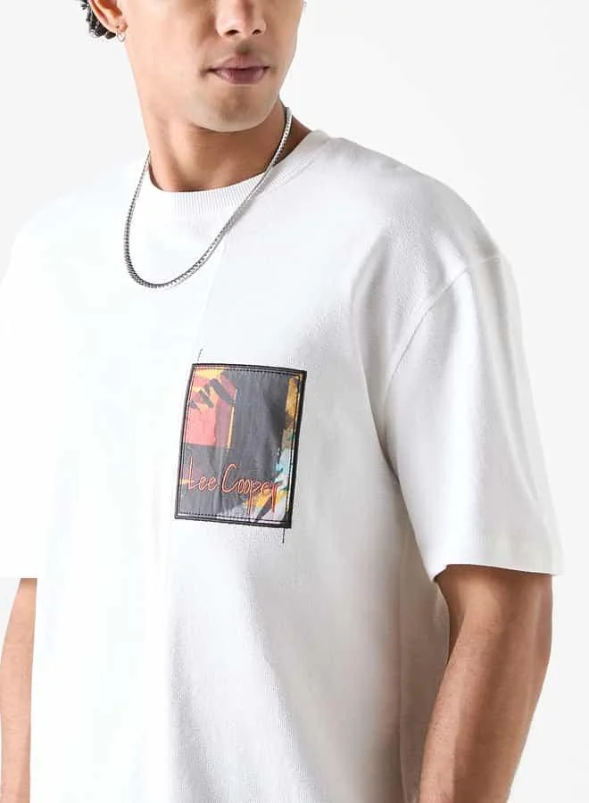 Lee Cooper Lee Cooper Printed Oversized T-Shirt with Crew Neck