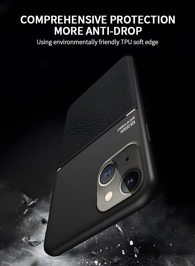 GROIC IPhone 14 Max Case 6.7 Inch Soft TPU Bumper Flexible [Shock Absorption] [Carbon Fiber Texture] Magnetic Design Anti Fingerprint Protective Phone Cover - Image 5