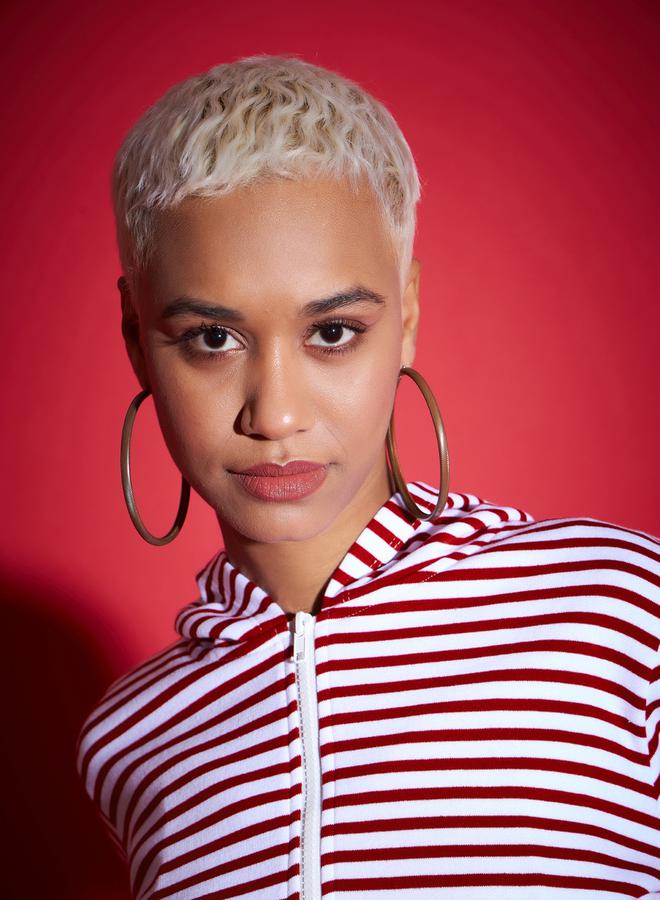 SASSAFRAS Striped Fleece Hooded Jacket with Contrast Hem - Image 4