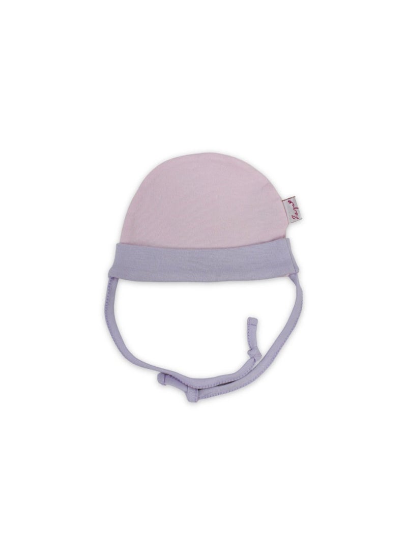 Baby Girls Cotton Beanie – Heart Embroidery - Image 2
