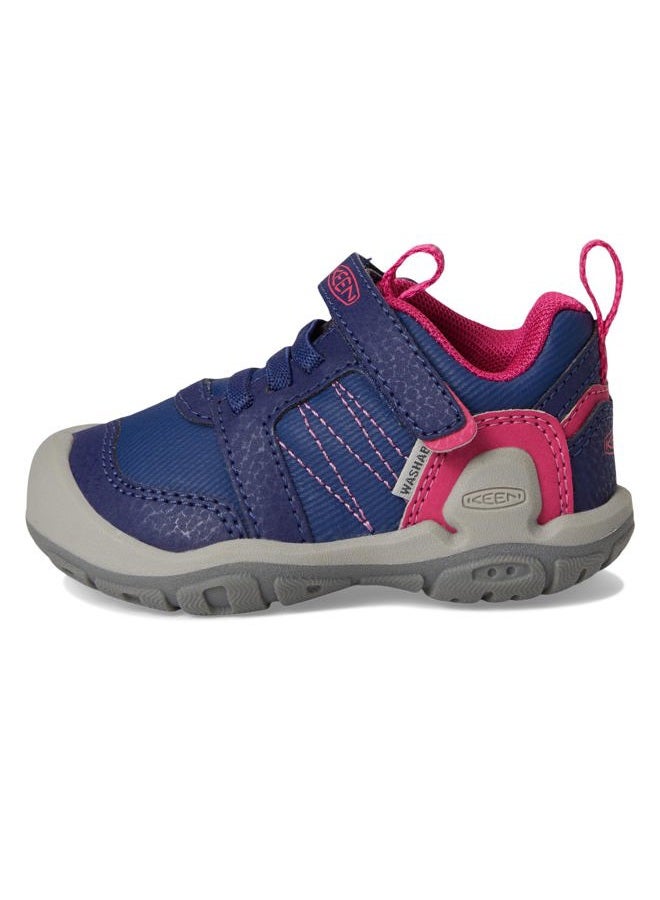 Keen Knotch Peak Closed Toe Water Sandal, Blue Depths/Pink Peacock, 4 US Unisex Big Kid - Image 1