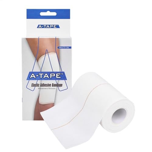 A-TAPE Cotton High Elastic Adhesive Bandage for Superior Comfort and Compression, Support for sports Injury Recovery (Pack of 2) (10cm X 4.5m) - Image 4