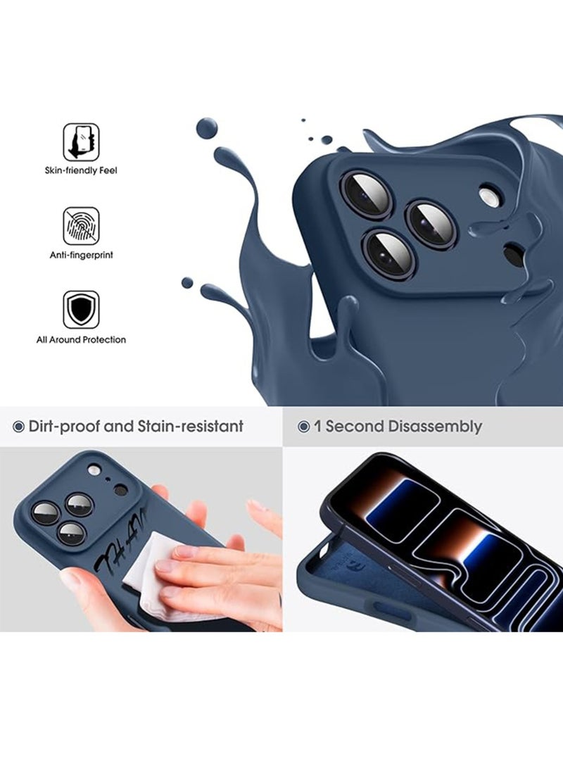 WRISTWISE Case Cover for iPhone 17 Pro Max - [Camera All-Round Protection] [Soft Microfiber Lining Anti-Scratch] Shockproof Phone Case Cover, Blue - Image 3