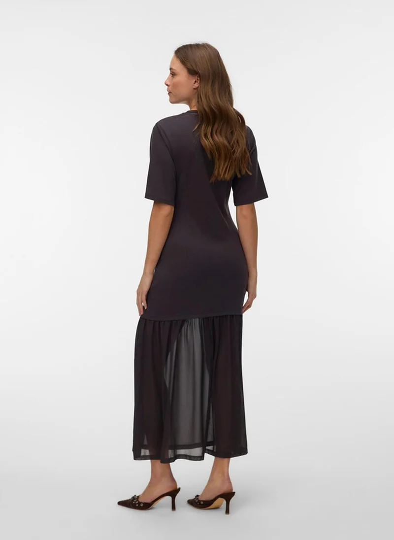 فيرو مودا VMBRENDA 2/4 O-Neck Type Ankle Dress Sleeve Jersey
