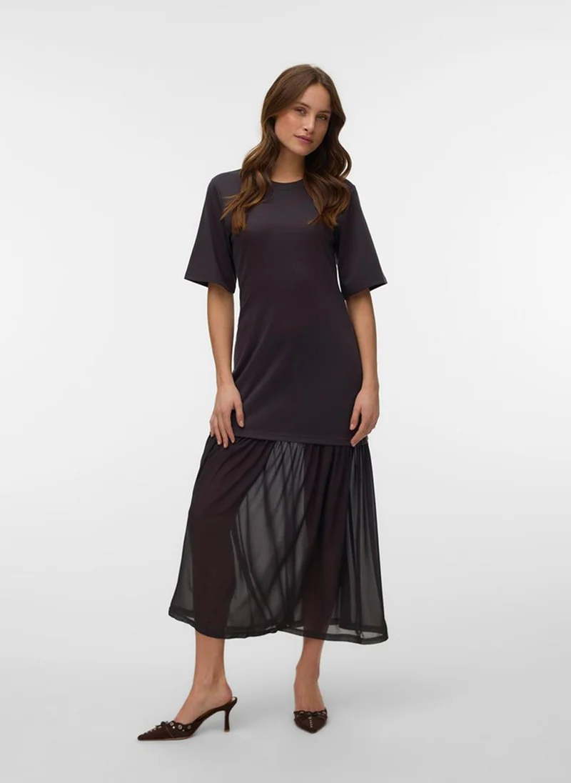 فيرو مودا VMBRENDA 2/4 O-Neck Type Ankle Dress Sleeve Jersey