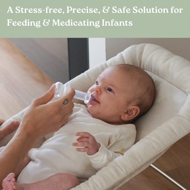 Haakaa SqueezieDOSE Silicone Liquid Dispenser (8ml) â€“ Multi-Purpose Baby Feeding Syringe/Liquid Medicine Dispenser â€“ Accurate Dosing for Kidsâ€™ Medication 0 Month + - Image 2