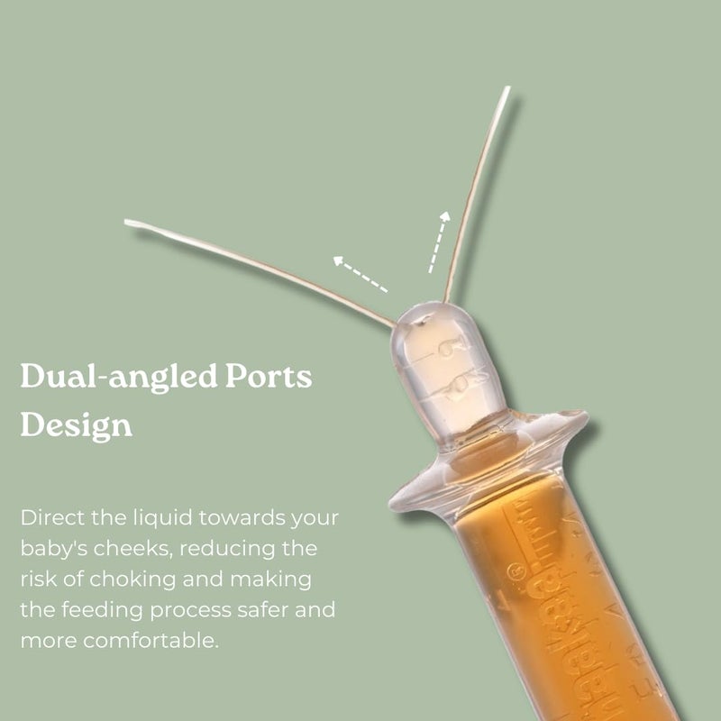 Haakaa SqueezieDOSE Silicone Liquid Dispenser (8ml) â€“ Multi-Purpose Baby Feeding Syringe/Liquid Medicine Dispenser â€“ Accurate Dosing for Kidsâ€™ Medication 0 Month + - Image 4