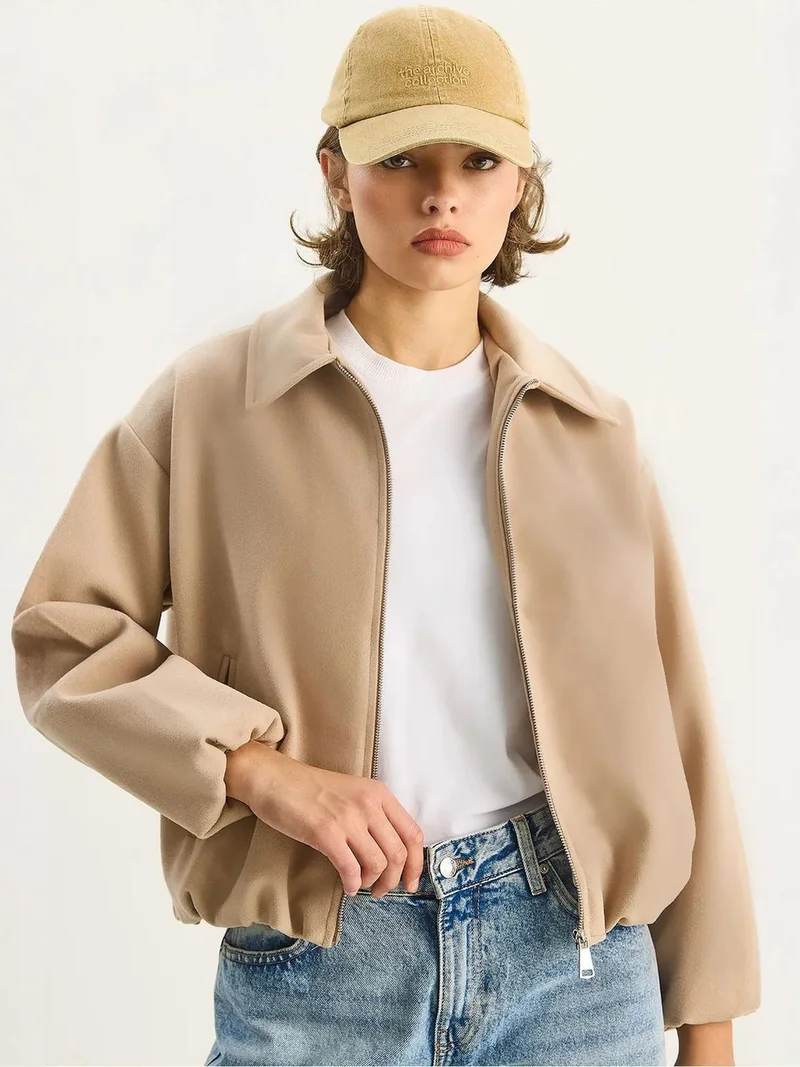 Bianco Lucci LUCCI Cropped Jacket