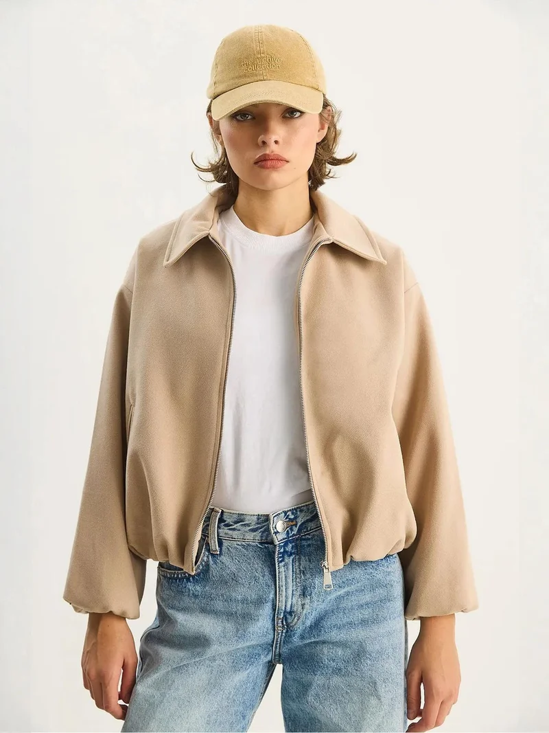 Bianco Lucci LUCCI Cropped Jacket
