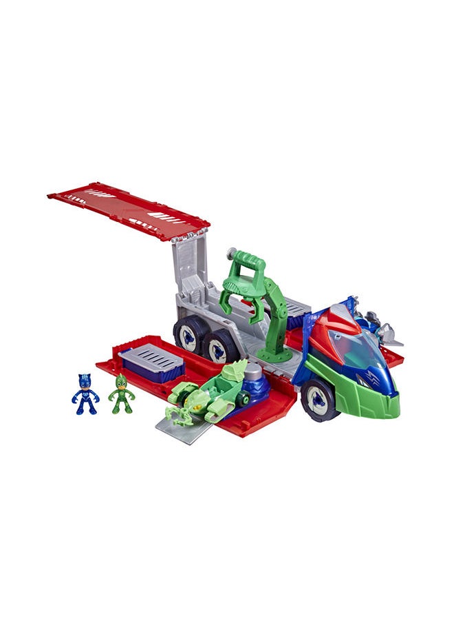 PJMASKS - Toys PJ Launching Seeker Car Playset with Sounds, 2-in-1 Vehicle and Car Launcher, Preschool Toys for 3 Year Old Boys and Girls and Up - Image 1