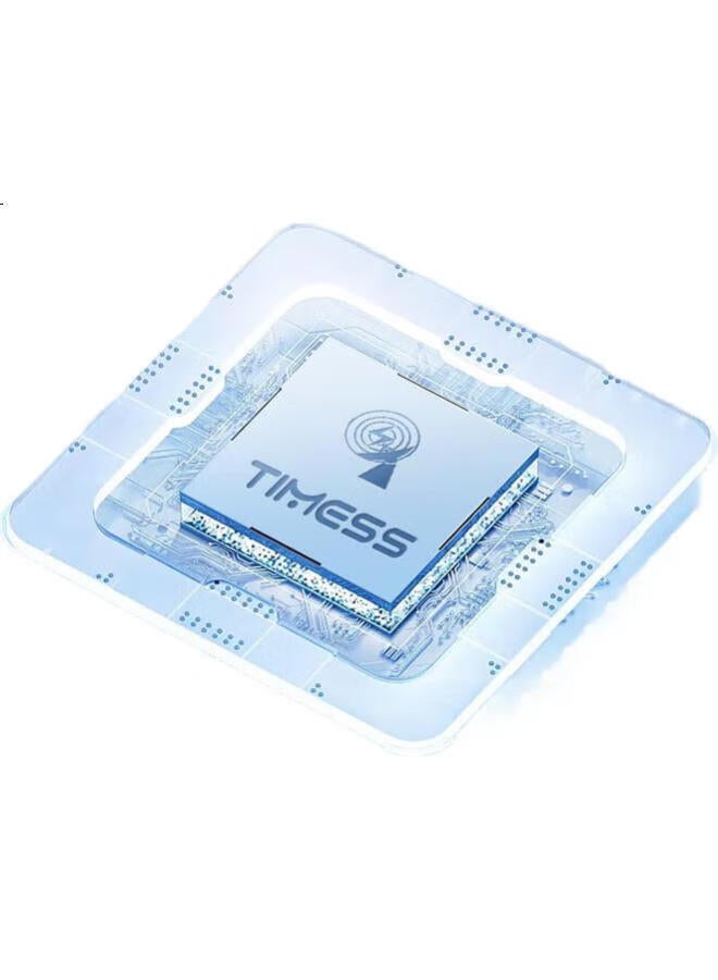 TIMESS Radio-Controlled Automatic Timekeeping Wall Clock Living Room Clock New Temperature Calendar Clock Wall-Mounted 36Cm - Image 1