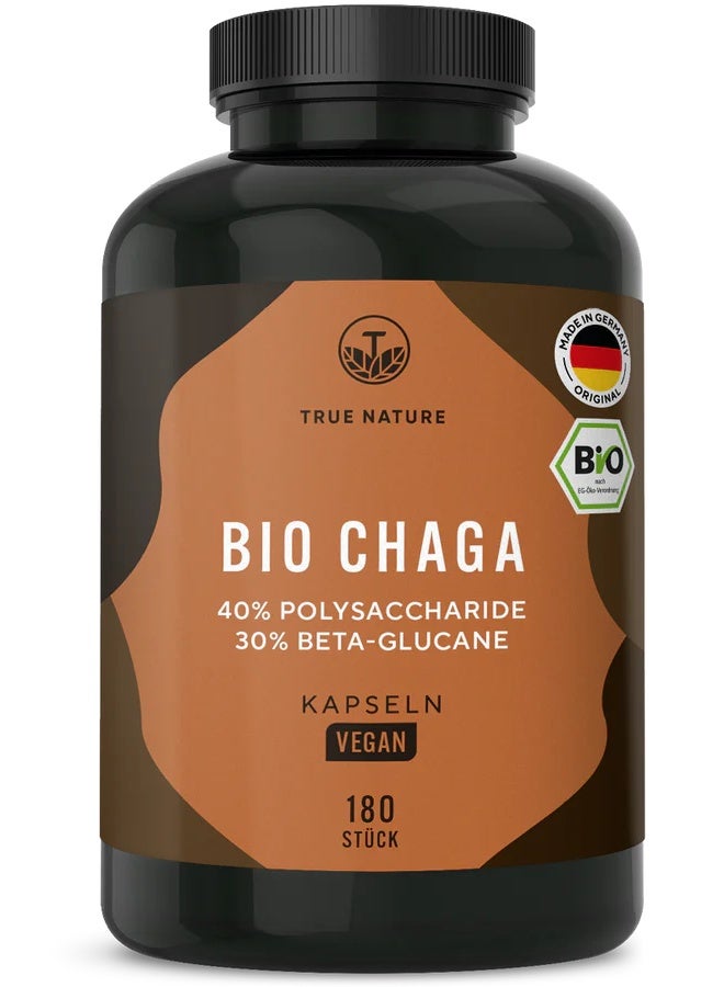 Organic Chaga Mushroom Extract ,180 Capsules