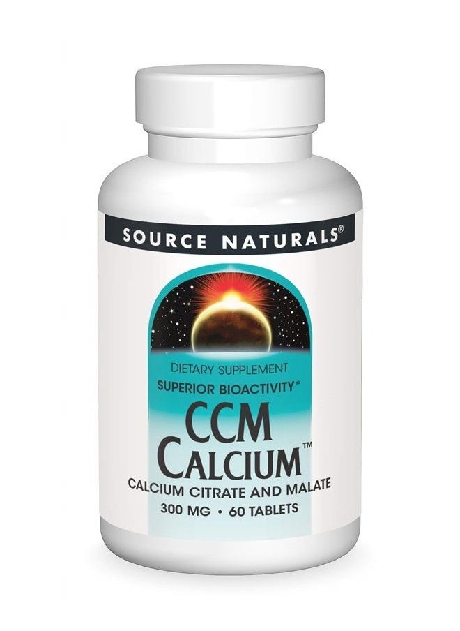 Source Naturals - CCM Calcium Citrate/Malate Source Naturals, Inc. 60 Tabs - Image 1