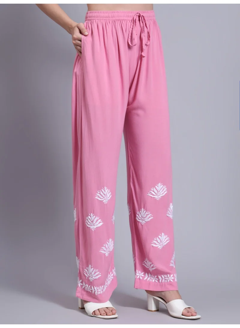 Alaya pink Women Hand Embroidered Chikankari Rayon kurta set AL4084KS for Women | Best Price UAE