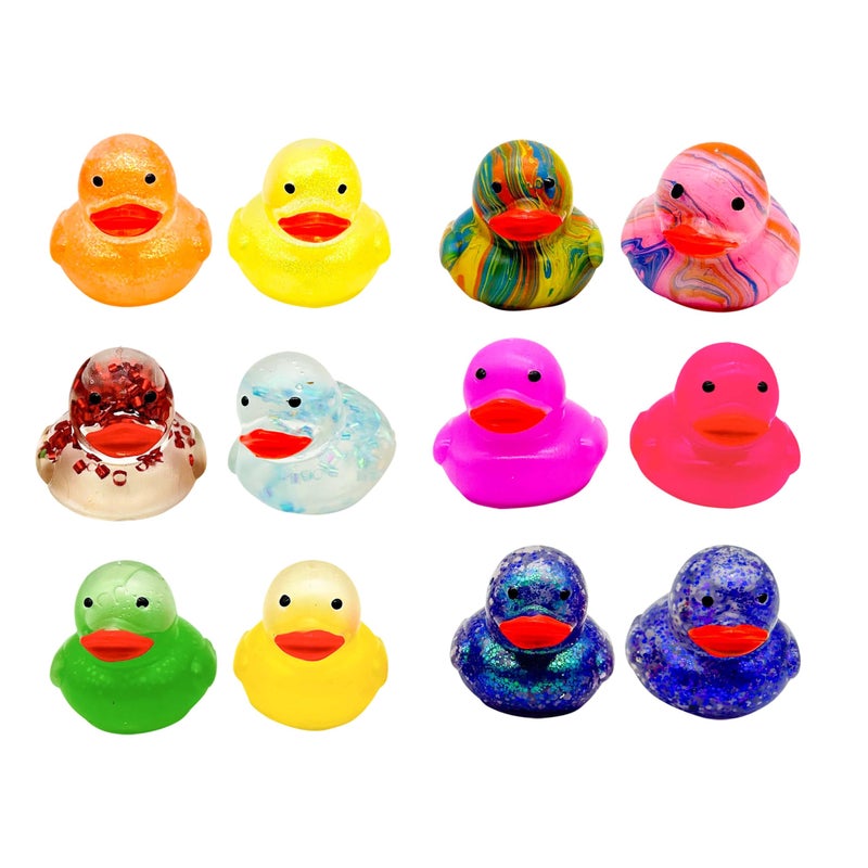 Geddes Raymond Geddes Gummy Ducky Collectible Squishy Toys - Pack of 12 - Adorable and Fun Toys for Kids - Image 1