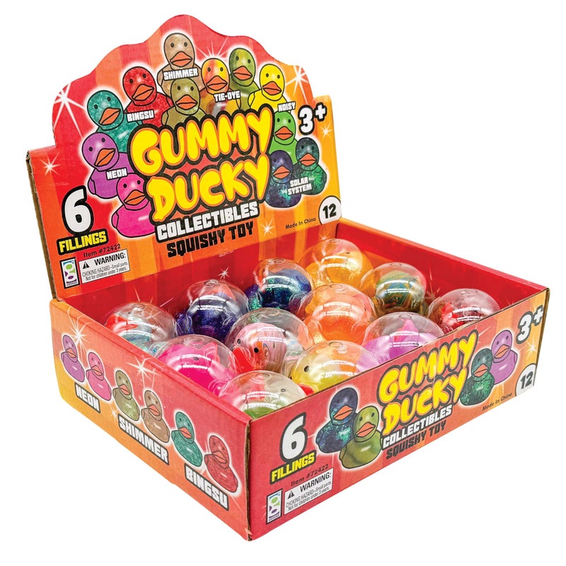 Geddes Raymond Geddes Gummy Ducky Collectible Squishy Toys - Pack of 12 - Adorable and Fun Toys for Kids - Image 5