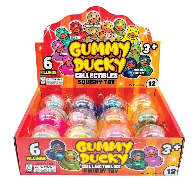 Geddes Raymond Geddes Gummy Ducky Collectible Squishy Toys - Pack of 12 - Adorable and Fun Toys for Kids - Image 4