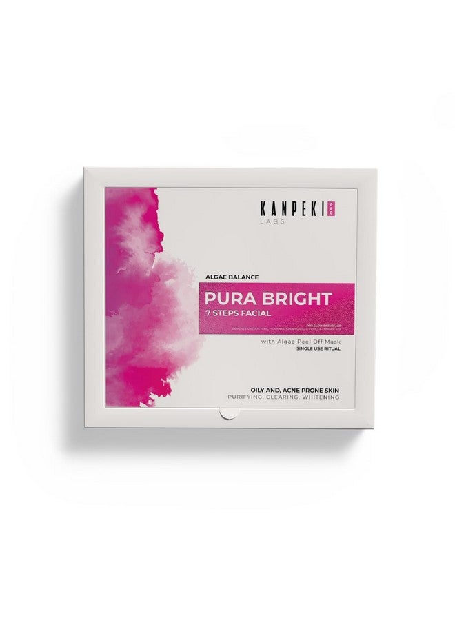 Kanpeki Pura Bright 7-Step Facial Kit With Algae Peel-Off Mask | Purifying, Clearing & Whitening | Deep Cleansing & Skin Brightening - Image 1