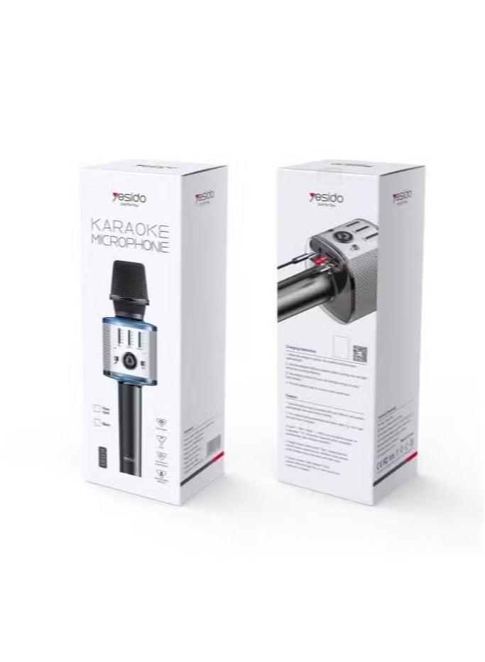 Yesido KR10 Karaoke System || Portable Wireless Speaker with Microphone for Music and Singing, Bluetooth Connectivity, Powerful Sound, Built-In Rechargeable Battery, Ideal for Parties, Events, and Home Entertainment - Image 4