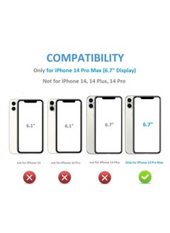 KASTWAVE Wallet Case for iPhone 14 Pro Max Case with Card Holder, Fine Hole Camera Protect, Drop Protection, Wallet Phone Case Flip Leather Cover Men Women  - Image 2