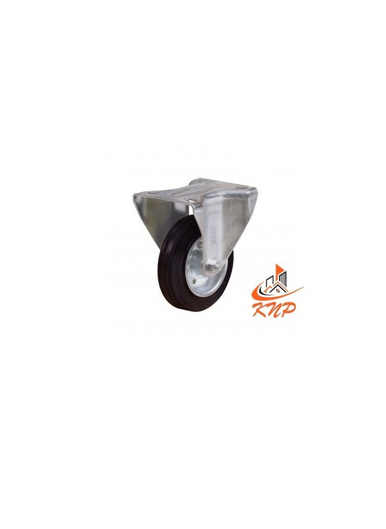 KNP Caster Wheel Rubber 3" Fixed  - Image 2