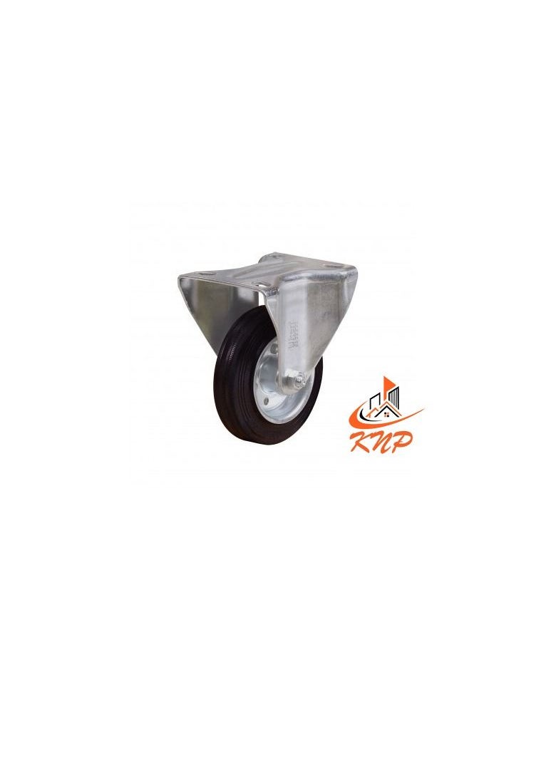 KNP Caster Wheel Rubber 3" Fixed  - Image 3