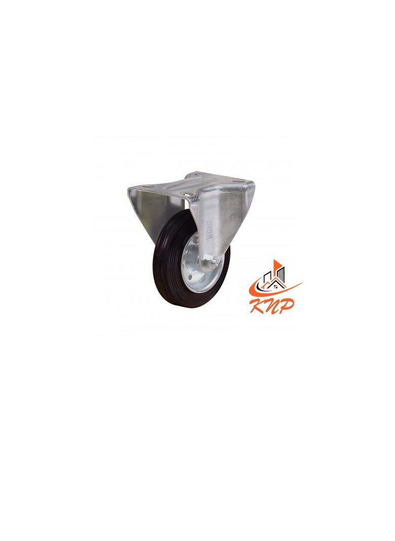 KNP Caster Wheel Rubber 3" Fixed  - Image 1