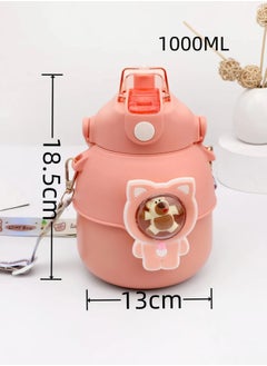 Kawaii Vacuum Insulated Water Bottle 1000ml Stainless Steel for kids  - Image 4