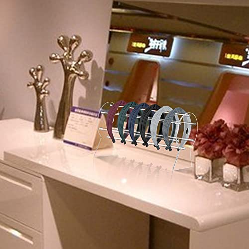 TOOPILAT حامل رباط الرأس TOOPILAT، حامل عرض رباط الشعر، منظم مجوهرات شفاف للفتيات والنساء، المنظم المثالي لعرض رباط الرأس - Image 5