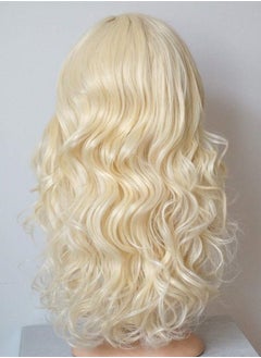 wigbuy Costume Wig Blonde, Blonde Hair Wigs Wavy Curly 24inches Synthetic Heat resistant Costume party wigs for Women (613)  - Image 4
