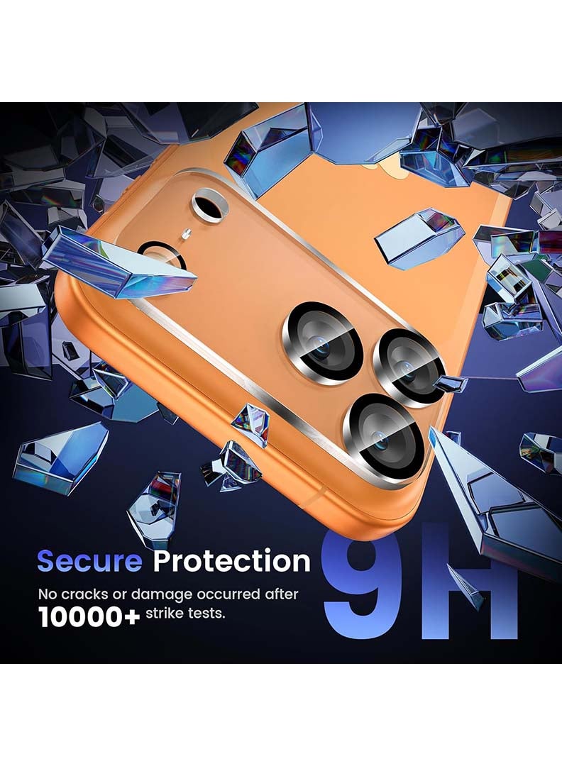 Case Up حماية عدسة الكاميرا 2 عبوة لجهاز iPhone 17 Pro Max [حماية من السقوط] [متوافقة مع الجراب] غطاء عدسة الكاميرا زجاج مقسى 9H، شفاف - Image 5