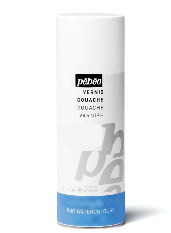 Pebeo Spray Surfine Gouache Watercolor Varnish 400 ML