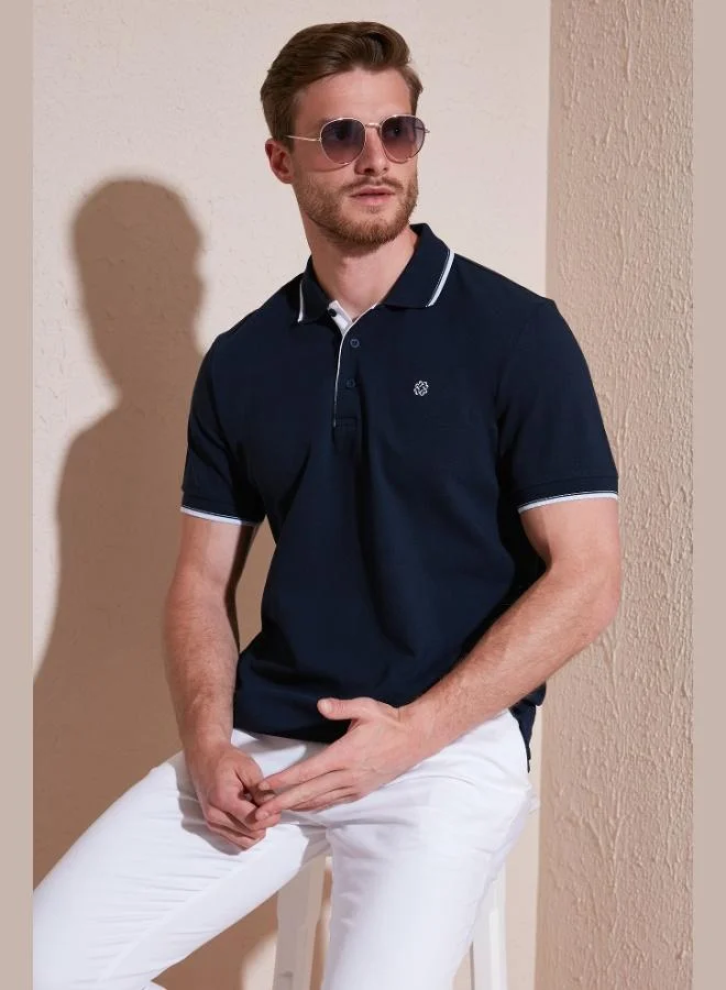 بوراتي تيشيرت بولو قطن % بقصة عادية