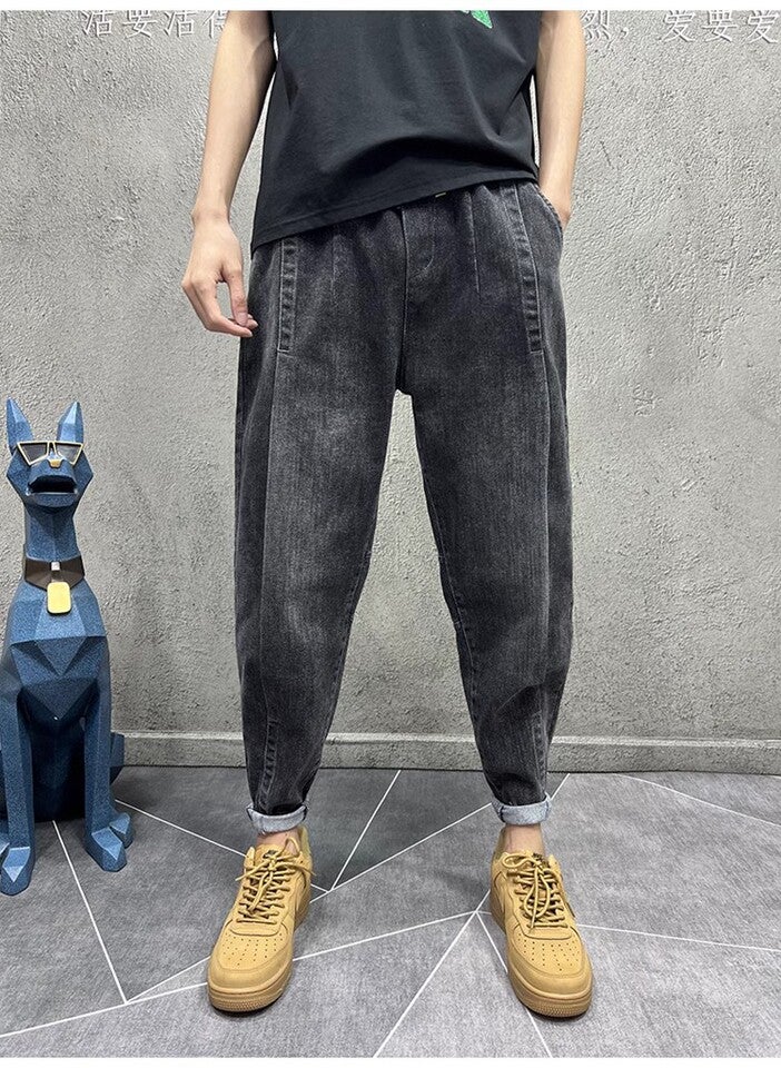Unisex Classic Denim Jeans Loose Fit Daily Outdoor Wear - Image 2