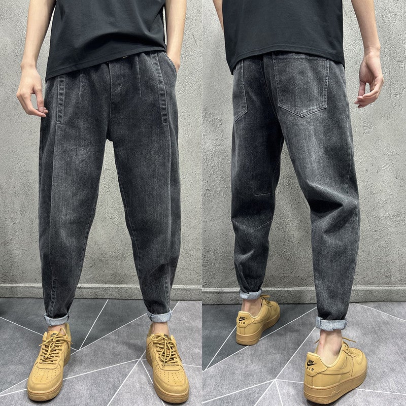 Unisex Classic Denim Jeans Loose Fit Daily Outdoor Wear - Image 1