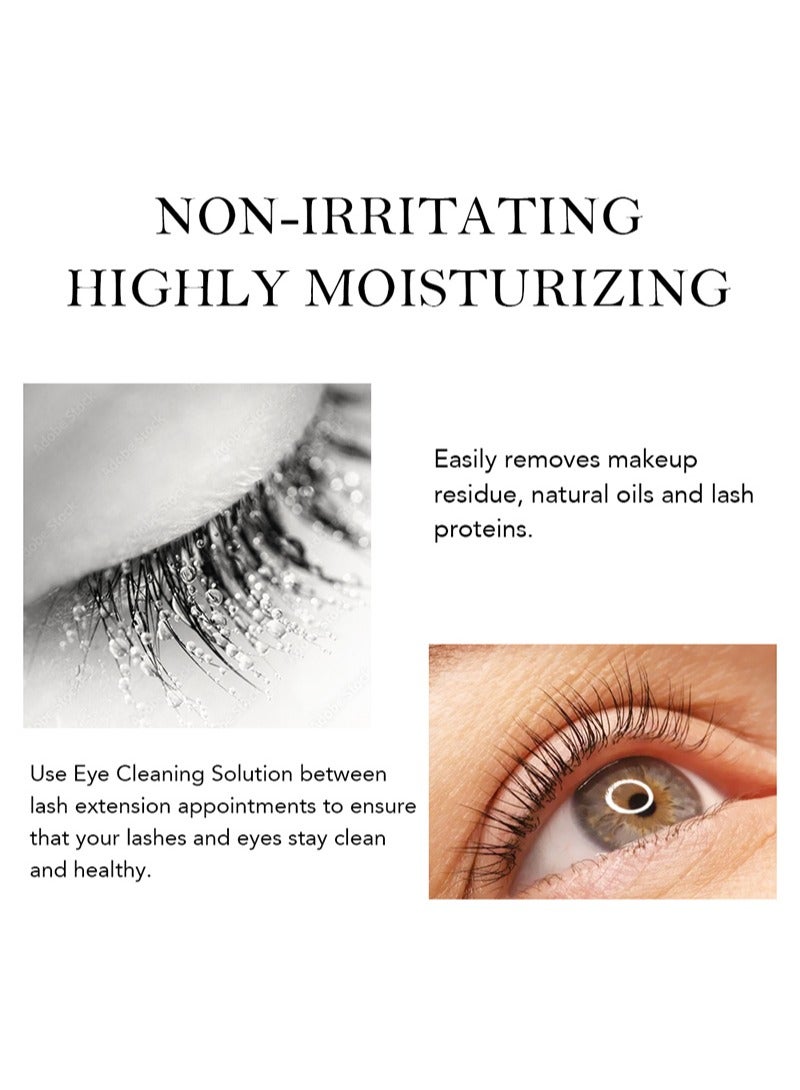 جوللي محلول منظف للعين، برايمر/منظف لتمديد الرموش، يزيل الزيوت والغبار من مجموعات الرموش لإطالة مدة بقائها/مزيل الزيوت البروتينية، معالجة مسبقة لثبات شبه دائم، لا يسبب تهيجًا للبشرة الحساسة، 4.6 أونصة/135 مل - Image 2