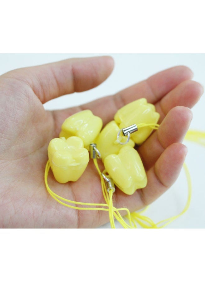 Teeth Deciduous Teeth Box Baby Deciduous Teeth Storage Box Children's Deciduous Teeth Plastic Storage Box Toy Necklace-Color:Light Green  - Image 4