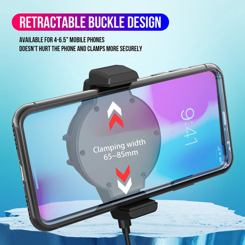 Semiconductor Cooling Fan: Compact Black Turbo Fan With Rapid Cooling Low Noise - Colorful Lighting Plug And Play Gaming Accessory For Mobile Gaming Enthusiasts - Image 5
