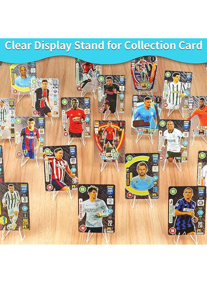 erorex - Card Display Stand 20 Pack Small Easel Stand Acrylic Picture Holder Stands For Challenge Coin Graded Card Sports Card Trading Card Psa Card Baseball Card 2.13 Inch Tall - Image 1