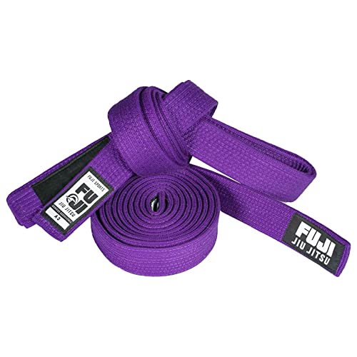 FUJI – Premium Pearl Weave BJJ Belt, Cotton-Blend Jiu-Jitsu Gi Belt, 1.5 Inches Wide, Purple - Image 2