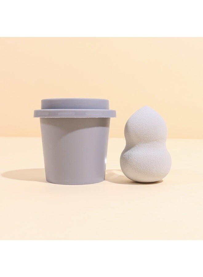 4 PCS Makeup Sponge Setwith Coffee Cup Package, Super-Soft Foam Easily Blends Foundations and Creams,Reusable, Washable, Streak Free Application - Image 2