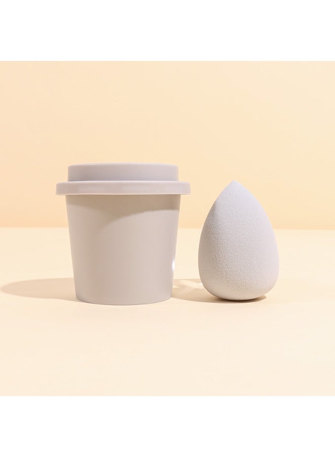 4 PCS Makeup Sponge Setwith Coffee Cup Package, Super-Soft Foam Easily Blends Foundations and Creams,Reusable, Washable, Streak Free Application - Image 3