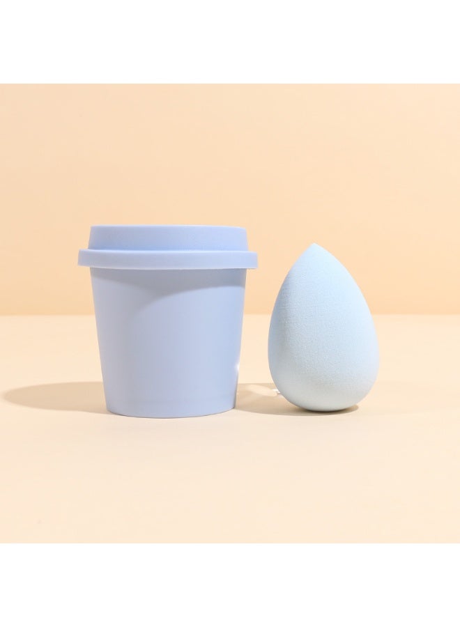 4 PCS Makeup Sponge Setwith Coffee Cup Package, Super-Soft Foam Easily Blends Foundations and Creams,Reusable, Washable, Streak Free Application - Image 5
