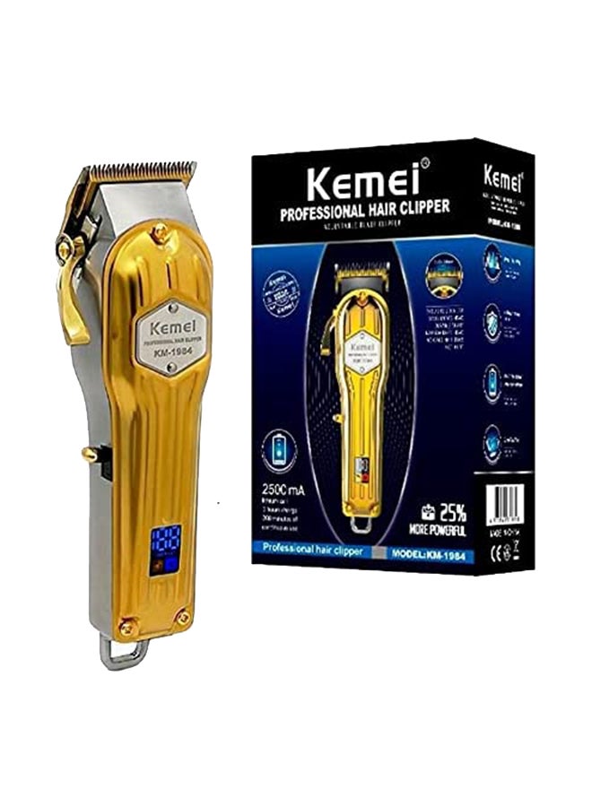 Kemei Hair Clipper Liquid Crystal KM-1984-gold - Image 1
